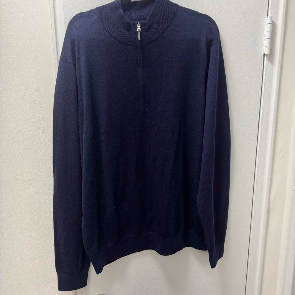 Fairway & Greene Men's Dark Blue Zip-Up Sweater NWOT
